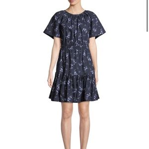 Rebecca Taylor Francine Poplin floral Dress sz 0